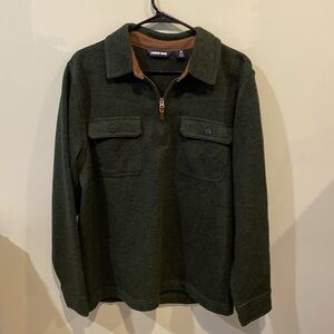 Lands' End Men's Quarter Zip Sweater